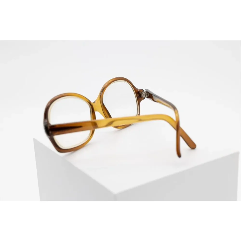 Vintage Optyl Germany Amber Tortoiseshell Eyeglasses‎ Retro 80s Optical Frames